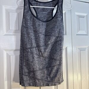 Disbest Activewear Tank Top Womens Extra‎ Large Gray Padded Yoga Stretch